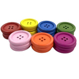 500pcs Colorful Wooden Buttons for Sewing Scrapbooking Craft