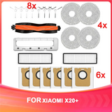 -Accessory For Xiaomi X20+ Robot Vacuum Cleaner Main Side Brush Hepa Filter Mop Cloth Dust Bags Replacement Parts