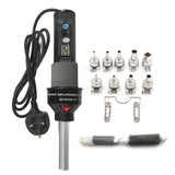450W Portable Temperature-Controlled Soldering Heat Air Machine 450℃ Hot Air Rework Station SMD Desoldering Tool with 9 Nozzles