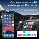 Wireless CarPlay Android Auto Adapter 2 in 1 Wireless Dongle Fast Connect for OEM Wired CarPlay Android Auto Car Models