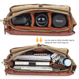 New canvas bag SLR camera bag shoulder crossbody photography digital lens storage bag dedicated to SLR cameras