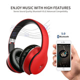 EL-A5 Foldable Headset HiFi Wireless Bluetooth Stereo Headphone With 3.5mm Audio Wired