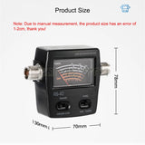 Power SWR Meter RS-40 Standing Wave Meter RS40 140/430mHz 200W UV-Band Dual-Segment SWR Meter for Walkie Talkie