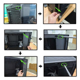 9.1inch 462x1920 IPS Stretched Bar Monitor Black DIY D32 CPU GPU PC Case Monitor Display