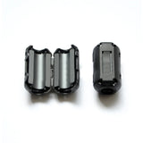 5PCS 3.5MM High Frequency Black Plastic Clip Soft Ferrite Core  Nickel Zinc Anti-interference