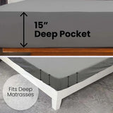 Grounding Sheet for Better Sleep - Cotton and Silver Conductive Fitted Sheet with Grounding Cord, Machine Washable for Twin