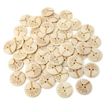 500pcs Wooden Buttons 2 Hole Round Wood Sewing Button for DIY Craft