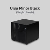 Ursa Minor NAS Chassis 4 Bay Mini-ITX Case, 9.9L Compact Design Supports SFX/SFX-L PSU & 70mm CPU Cooler for Home Server Storage