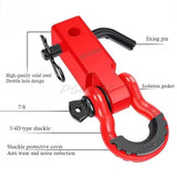 3/4 Carbon Steel Trailer Arm Broken 20.5T Solid Square Mouth Trailer Hook Buckle 4.75T Off-road Trailer Modification Part