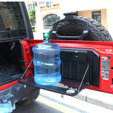 Suitable for Jeep Wrangler Rear Panel Foldable Luggage Rack Outdoor Equipment Car Simple Rear Door Desk Storage Rack