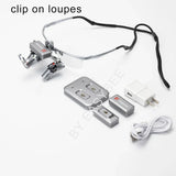 Headlamp 3 Battery Touch Shadowless LED Headlight Surgical Loupes Adjustable 5W Dentist Surgical Headlamp