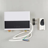 Water Heater Bathroom Kitchen Wall Mounted LCD Temperature Display with Remote Control 110V 220V Electric Water Heater Instant