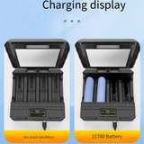 18650 Charger Solar Lithium Battery Smart Charger Type-C Four-Slot Multi-Function Outdoor Charger