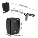Electric BBQ Grill Rotisserie Spit Rod Meat Forks Set Automatic Rotating Motor Cooking Kit for Camping And Household Use