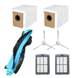 Robot Vacuum Replacement Parts Set With Main Brush, Side Brushes, Filters, And Dust Bags For CecotecConga 15090 16090