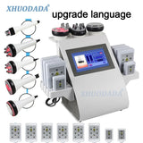 6 in 1 Tool 40K Cavitation Ultrasonic Body Slimming Machine Multi-Polar Frequency Anti-Wrinkle Rejuvenation Skin Lift Tighten