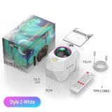 NEW Aurora Projectors Galaxy Star Projector Northern Light Starry Sky Moon Lamp For Bedroom Decor Bluetooth Music Nightlights
