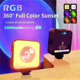 Mood Lighting RGB Sunset Lamp Photography Lighting RGB Lighting LED Projection Lamp Adjustable Brightness