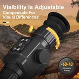 Infrared Thermal Scope Monocular 384X288 50 Hz 35 mm Lens Scope with Rail Mount 6 Imaging Modes Thermal Camera for Night Hunting