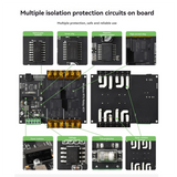DINRail 4 Channel Relay Module Modbus RTU Protocol RS485 High Current Relay Module Variety Isolation Protection Circuit