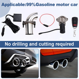 Exhaust Valve Muffler Cutout Kit Electric Exhaust Cutout Pipe Valve Set Wireless Remote Control Valve System 51mm