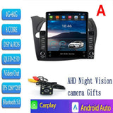 For Tesla Style 2 Din Android 14 Car Radio For HONDA Civic Hatchback 2006-12 Multimedia Video Player GPS Stereo Carplay DSP RDS