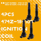 For Haima 3 Freema For Haima 7 For Haima 2 Engine(479Q 484Q 474Q) 4 Pcs Car Accessories Engine Ignition Coil 474Z-18-100