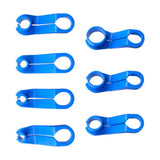7pcs Pipe Joint AC Lines Angled Disconnect Mixed Size Plastic Car Fuel Line Angled Disconnect Portable Auto Accessories