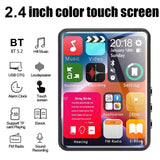 2.4-inch touchscreen MP3 player Built-in 4GB Bluetooth MP4 player Memory expansion, audio recording, FM radio, video playback.