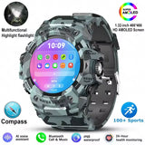 LC21 Outdoor Sports Smart Watch Men Women With LED Flashlight Compass SOS Fitness Monitor BT Calls IP68 Waterproof Smartwatch