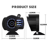 OBDII Meter Digital Display Dashboard Speed RPM Water Temperature Voltage Gauge OBD2 Head Up Display For Car
