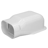Air Conditioner Tubing Cover PVC 5-10HP Model 431 Wall Protective Line Cover Accessory for Indoor Outdoor with Upper Lower 2pcs