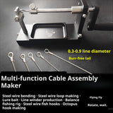 Wire Bending Machine Wire Bending Steel&Coiling Tool – Slow Pitch Jig Fly Tying Bait Making and Reel Winding All-in-One Kit