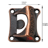 30pcs Rustic Wall Mounted Bottle Opener Square Beer Cap Opener