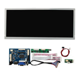 Vga Av1 Av2 Development Board Digital Signage And Displays 1280x480 12.3inch Lcd Display Screen Bar Lcd Display