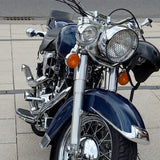 6.3 Inch Retro Motorcycle Grill Headlight Cover Mask Diamond Side Mount for Cafe Racer Bobber Custom Modified Parts