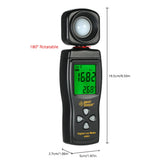 SMART SENSOR Mini Digital Lux Meter LCD Display Handheld Illuminometer Luminometer Photometer Luxmeter Light Meter 0-200000 Lux