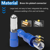 160pcs Bullet Wire connectors 22-16/16-14/12-10 AWG Insulated Male Female Bullet Connector kit Electrical Bullet Crimp Terminals
