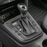 Soft Carbon Fiber For Hyundai Elantra 2017 2018 2019 2020 Center Console Gear Shift Frame Cover Trim Accessories Parts