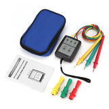 3-Phase Alternating Current Phase Meter Portable Phase-sequence Tester Digital Phase-order Indicator Phase Sequence Detector