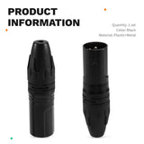 DIY Microphone XLR 3 Pin Male Plug Connector Cable Solder Plug 10Pcs MIC Adapter Earphone Light For Speaker Transmission