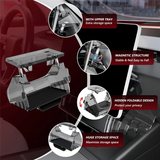 For Tesla Model Y Juniper 2025 Model 3 Highland 2024 2025 Accessories Under Screen Storage Organizer-Hideable Design