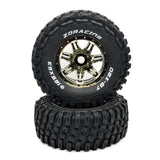 ZD Racing DBX-07 1/7 RC Car Parts 8642 8643 Wheel & Tire Set (blue)