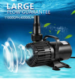 Heto PG-11000 High Flow Submersible Water Pump High Head Garden Fountain Pump Waterfall Pumps Irrigation Hydroponic Pond Pump