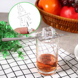 304 Stainless Steel Unique Design Cocktail  Glass Cup Drinking Filter Wormwood Spoon Absinthe Spoons Drinking Spoons