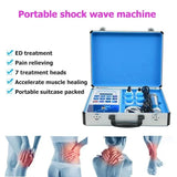 Muscle Massager Shockwave Therapy Machine With 7 Heads ED Treatment Pain Relief Lattice Ballistic Shock Wave Physiotherapy Tool