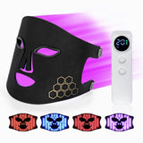 LED Silicone Photon Rejuvenation Beauty Facial Mask Instrument Household Red Blue Light Moisturizing Skincare Facial Mask Device