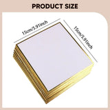 10Pcs Shikishi Boards Multifunctional Square Arts and Crafts Supplies Washi Paper Artist Signature Boards for Autographs Cosplay