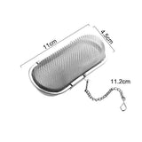 20pcs Oval Stainless Steel Mesh Tea Ball Infuser Loose Leaf Tea Spice Herb Tea Strainer