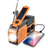 5000Mah Emergency Solar Power Radio USB Charging Hand Crank Dynamo Flashlight FM AM WB NOAA Weather Radio Power Bank
